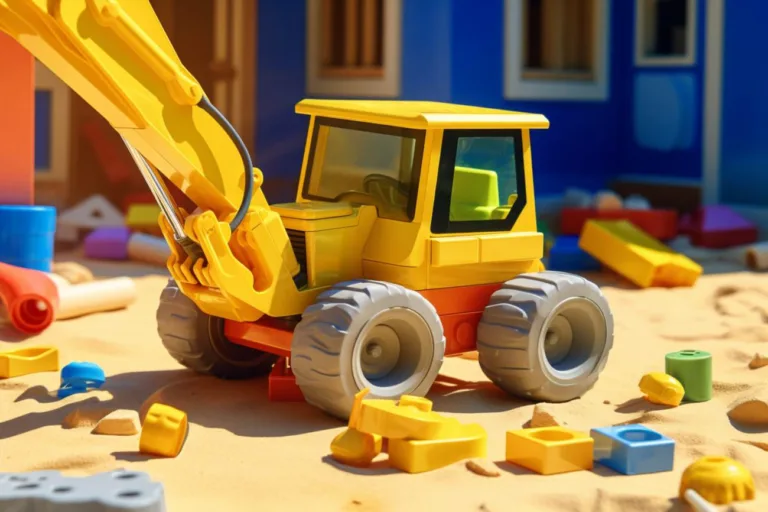 Bagr pro děti: zábavný a vzdělávací stavební hračka