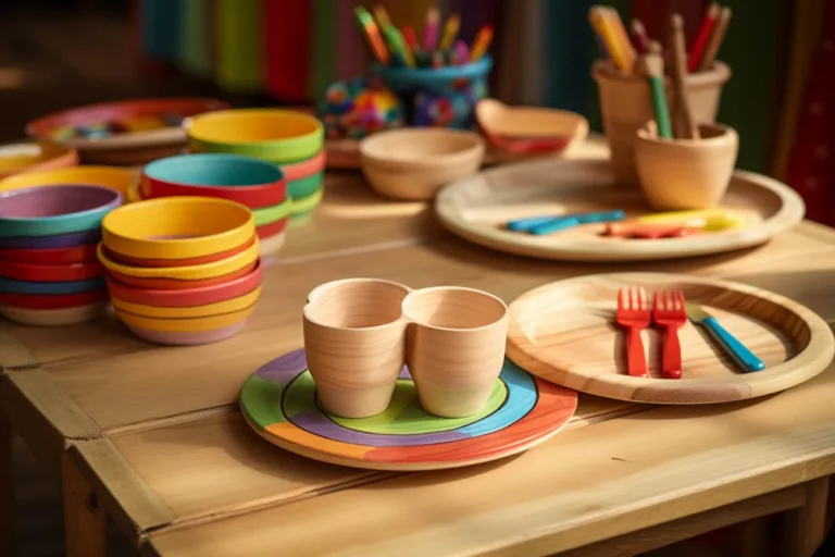 Dřevěné nádobí pro děti